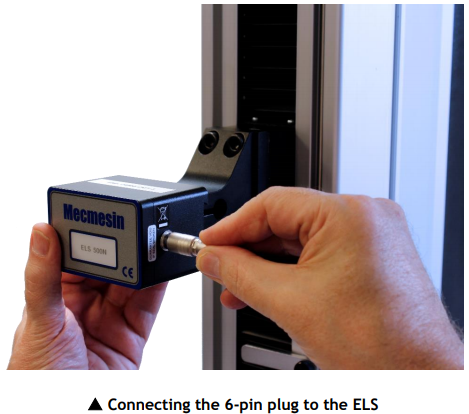 Connecting the 6-pin plug to the ELS