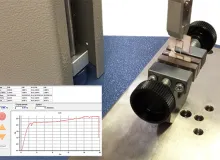 Tensile test of spider silk