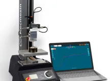 Edgewise Crush Test (ECT) of corrugated fibreboard using a compression tester and appropriate upper fixture.