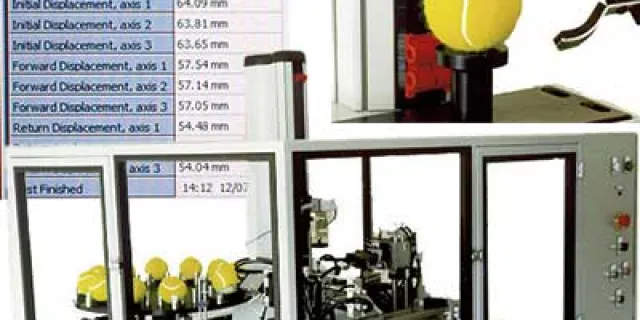 Mecmesin  Cricket ball compressive deformation strength and cover material  tensile strength