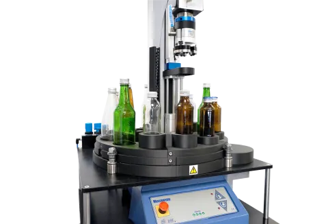 Mecmesin automation example - bottle closure torque tester