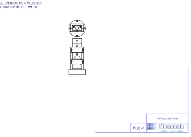 Mec17 Wood Shear Tester DIMLESS