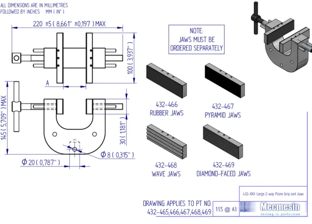 432-(465,466,467,468,469) Large 2-way Plane Grip Mec240g-S50