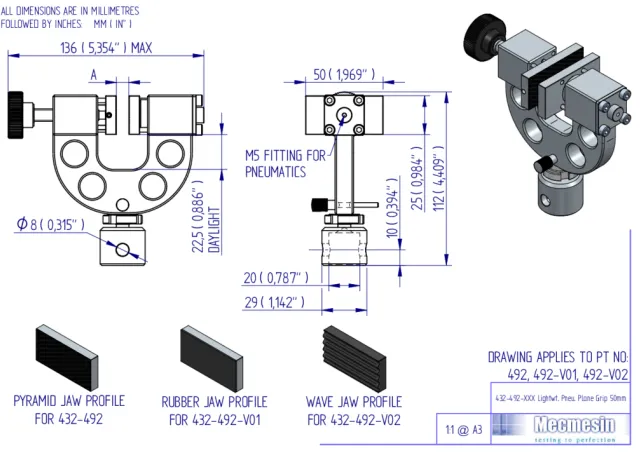 432-492 (-V01,-V02) L-W PNEU PLANE GRIP 50mm - Iss. 02