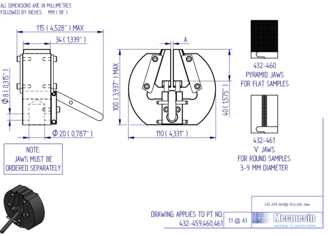 432-(459,460,461) Large Wedge Grip and Jaws