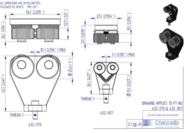 432-(378,387) DOUBLE CAM GRIP