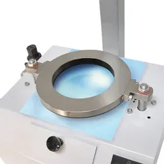 Rubber-lined sample contact surfaces and pneumatic clamp (FD2, FD3)